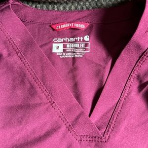Carhartt Medium scrub top. Plum! Brand new with tags.